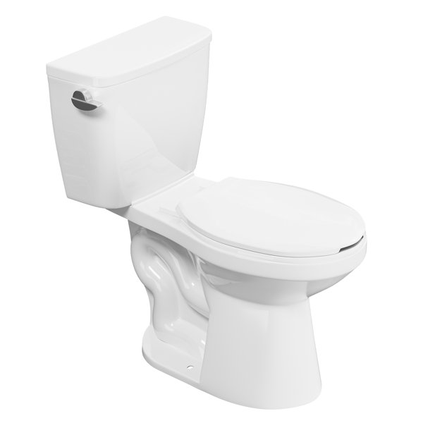 SUPERFLO Two Piece Elongated Toilet with Comfort Height, Toilet for